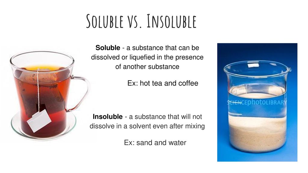 Que significa insoluble